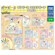 Pokemon Pokepiece Square Pouch Part.2 Complete Set Capsule toy JAPAN OFFICIAL
