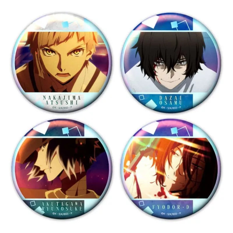 Bungo Stray Dogs Aurora Tin Badge Complete Set C JAPAN OFFICIAL
