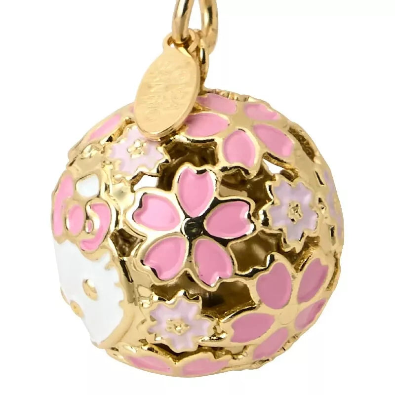 Sanrio Hello Kitty Bell Charm Strap Rose 302783 JAPON OFFICIEL