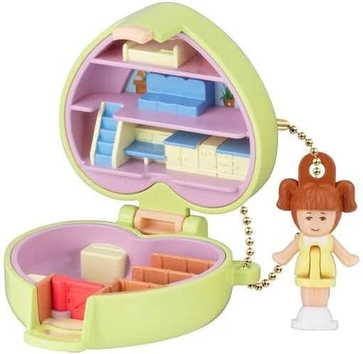 BANDAI Polly Pocket Miniature Charm 2 Complete Set Capsule Toy JAPAN OFFICIAL