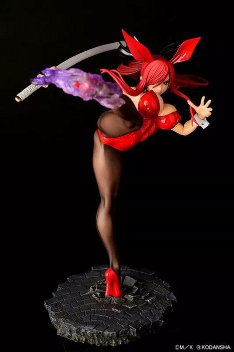 Fairy Tail Erza Scarlet High Kick ver. Crimson Bunny 1/6 Figure JAPAN OFFICIAL