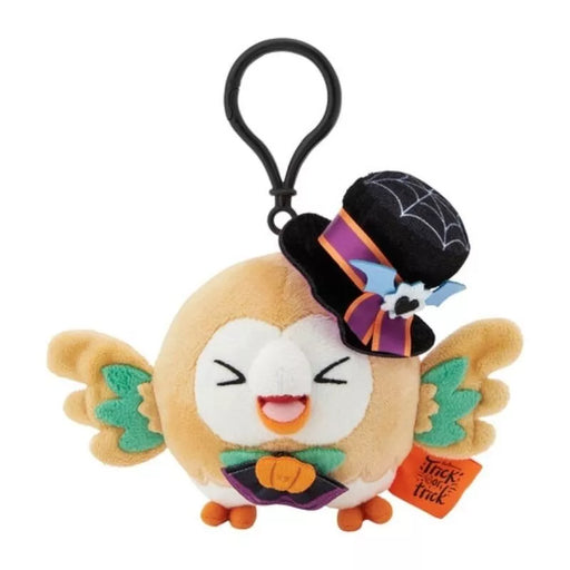 Pokemon Center Original Halloween Trick or trick Plush Keychain Rowlet JAPAN