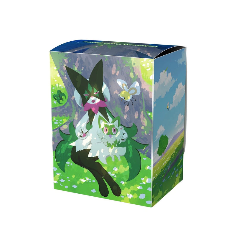Pokemon Center Original Deck Case Sprigatito & Meowscara Sleeping JAPAN OFFICIAL