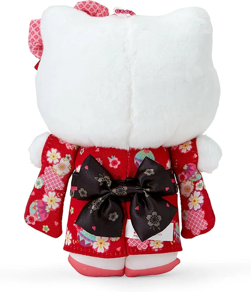 Sanrio Hello Kitty Mascot Holder Kimono Plush JAPAN OFFICIAL