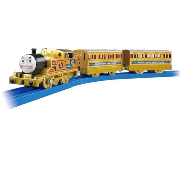 Takara Tomy Thomas & Friends Plarail 80th Anniversary Gold Thomas  display picture 1