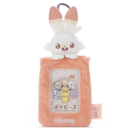 Pokemon Pokepeace Plush Card Case Scorbunny JAPAN OFFICIAL