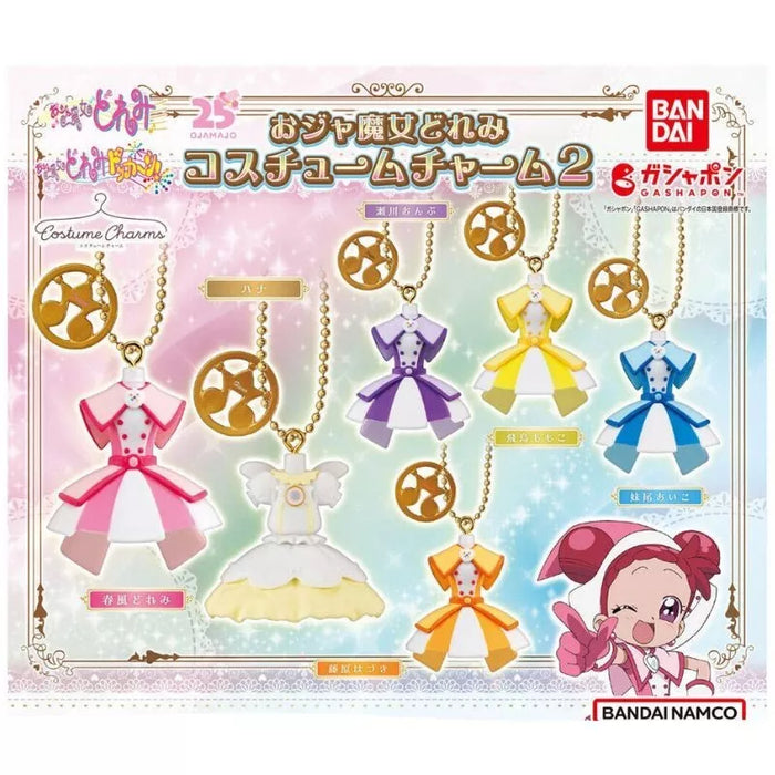 BANDAI Ojamajo Doremi Costume Charm 2 All 6 Type Set Capsule Toy JAPAN OFFICIAL