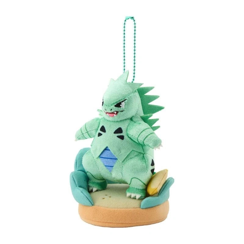 Pokemon Center Original Otenki Team Tyranitar Plush Keychain with Field JAPAN