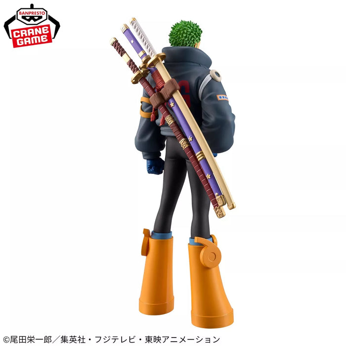 DXF The Grandline Series Roronoa Zoro e Jóias Bonney Egg Head Fig Set de 2