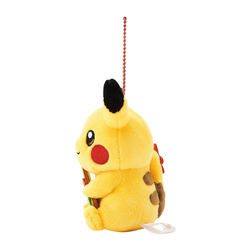 Portachiavi in ​​peluche originale Pokemon Center Pikachu Shamoji Ver. Hiroshima GIAPPONE