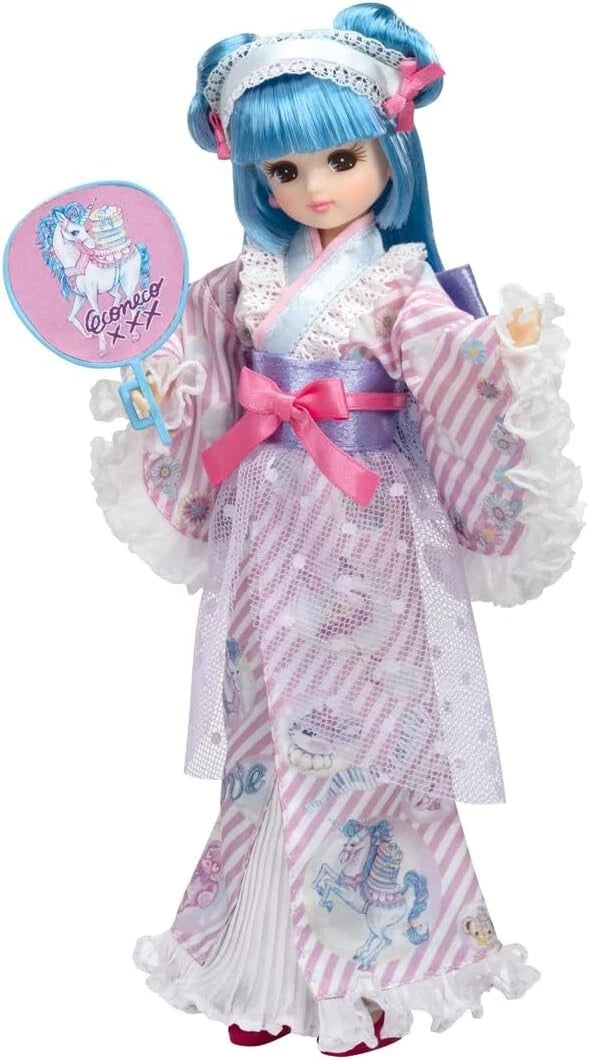 Takara Tomy Licca Chan Eco Neko Yukata Licca Chan LD14 Doll JAPAN OFFICIAL
