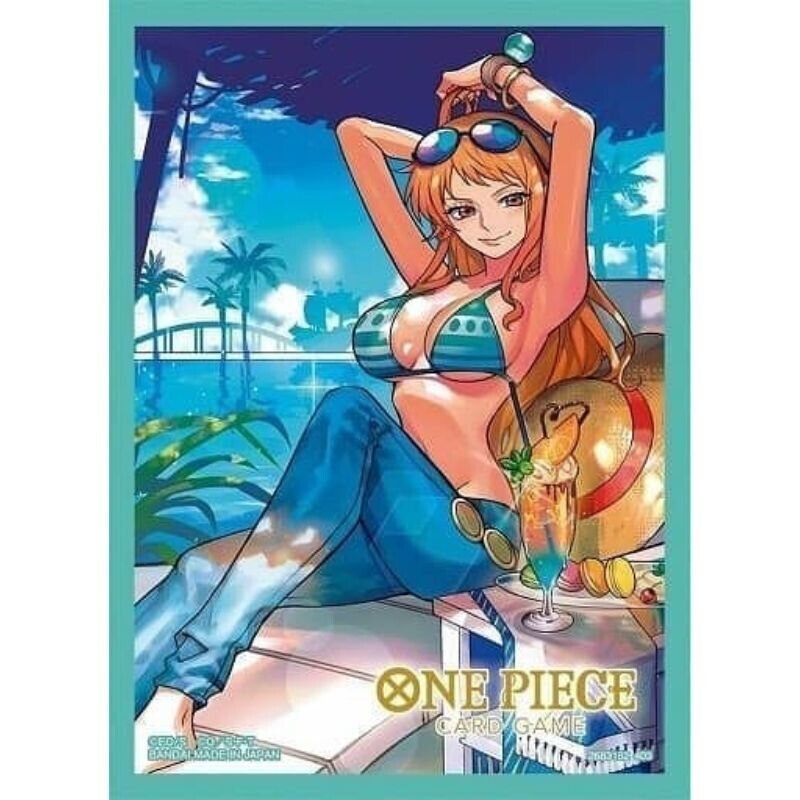 BANDAI ONE PIECE Card Game Official Card Sleeve 4 Nami JAPAN OFFICIAL