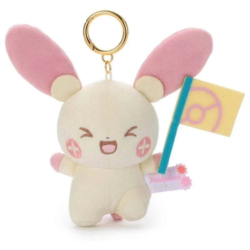 Pokemon Pokepeace Plusle Cheering Ver. Plush Keychain JAPAN OFFICIAL