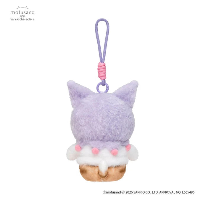 mofusand x Sanrio Characters Potefuwa Mascot Kuromi Plush JAPAN OFFICIAL