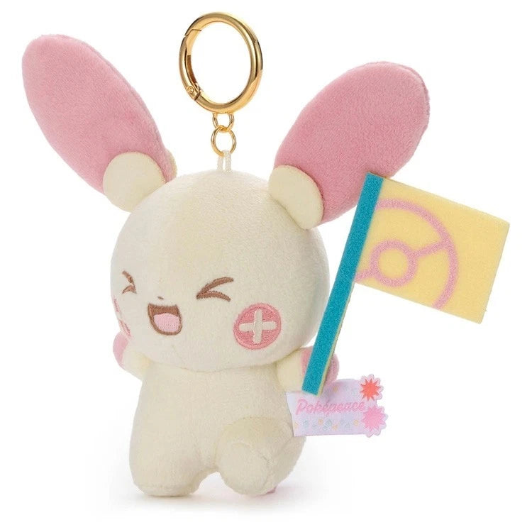 Pokemon Pokepeace Plusle Cheering Ver. Plush Keychain JAPAN OFFICIAL
