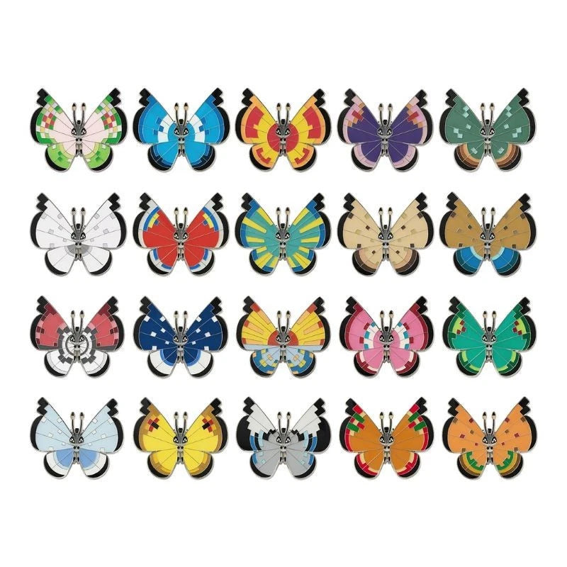 Pokemon Center Original Pins Full Set Collection Vivillon JAPAN OFFICIAL