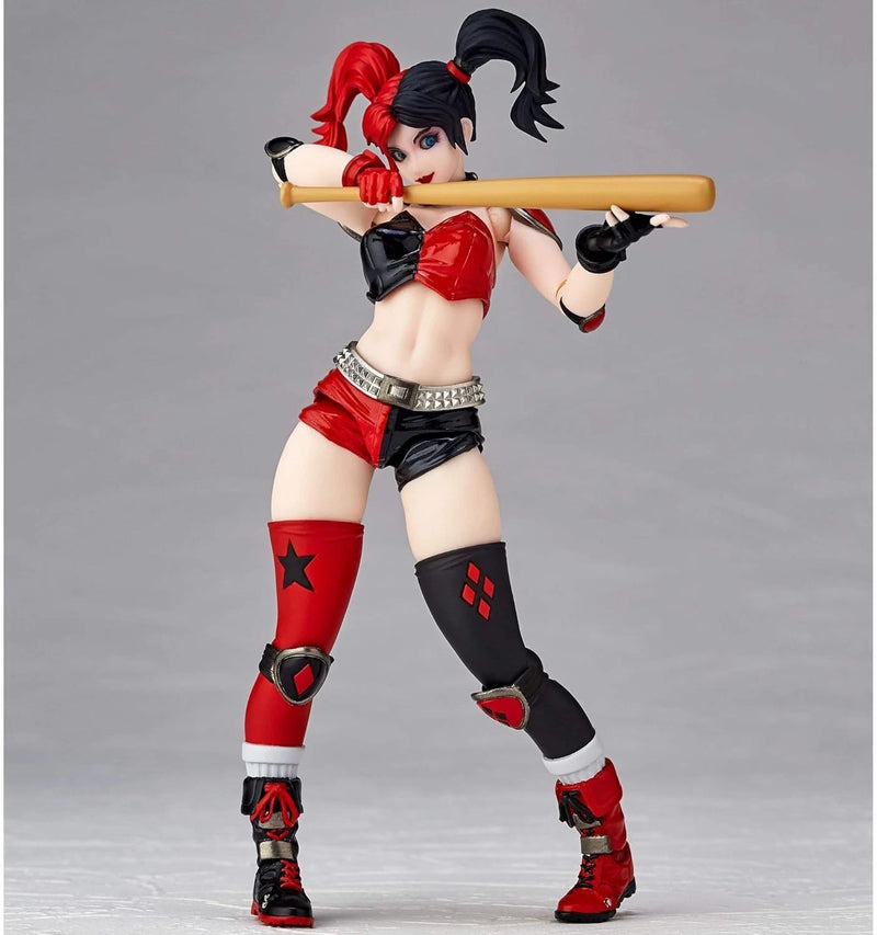 Revoltech Amazing Yamaguchi Harley Quinn Red x Black Ver. Action Figure JAPAN