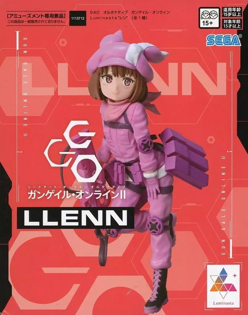 SEGA Luminasta Sword Art Online Alternative Gun Gale Online LLENN Figure JAPON
