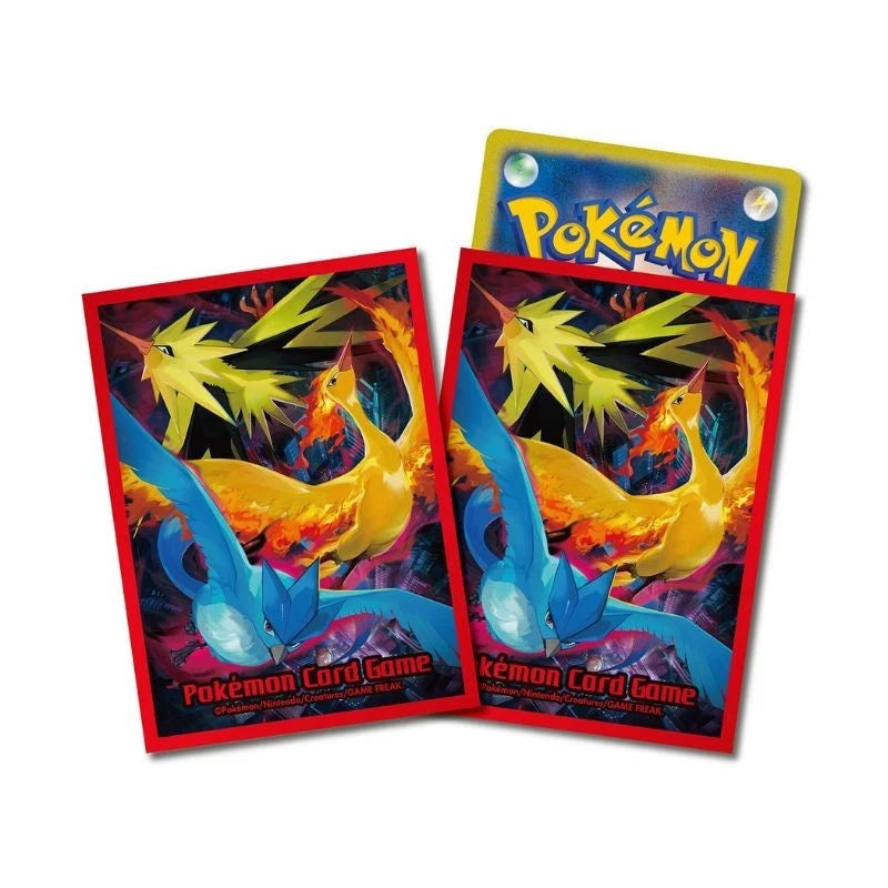 original zapdos pokemon card Pokemon Center Original Card Sleeves Moltres & Zapdos & Articuno Red Japan