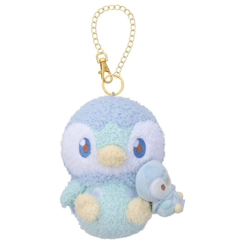 Pokemon Pokepeace Piplup with Plush Toy Ver. Plush Keychain JAPAN OFFICIAL