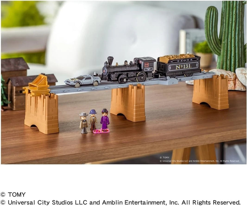 Plarail Back to the Future Part 3 Steam Locomotive No.131 & Time Machine JAPAN