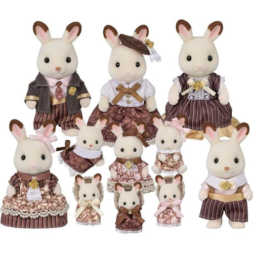 Epoch Sylvanian Families Chocolate Rabbit Family Anniversary Set C-74 JAPAN
