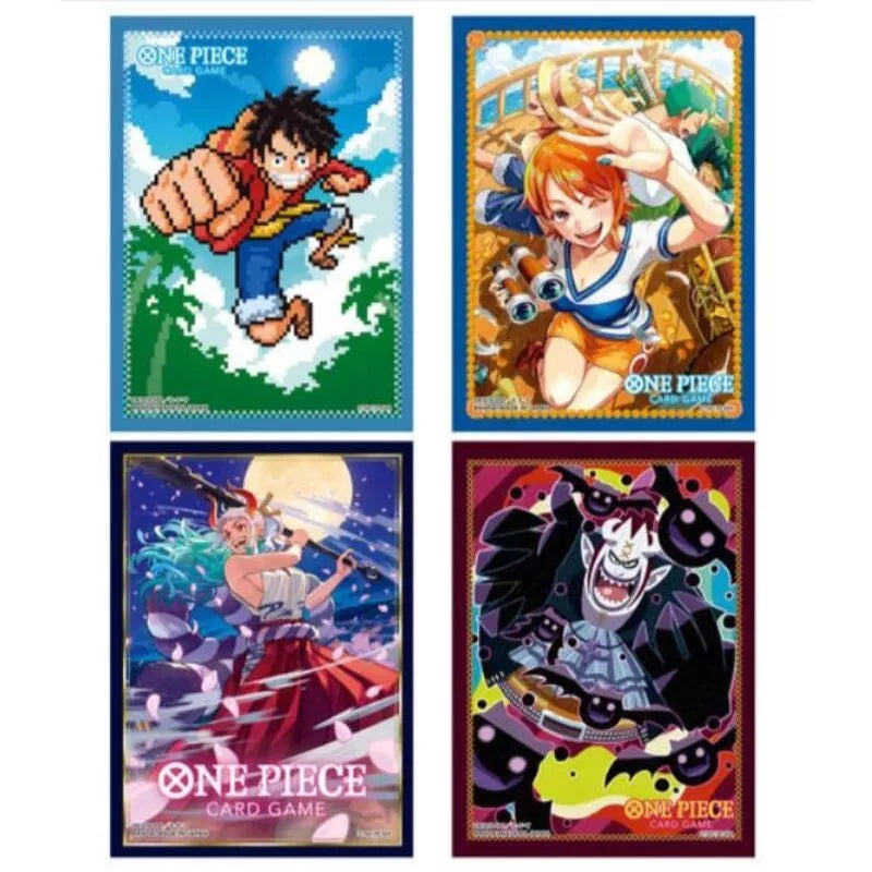 BANDAI ONE PIECE Official Card Sleeves All 4 set JAPAN Official BANDAI ONE PIECE Official Card Sleeves All 4 set JAPAN Official