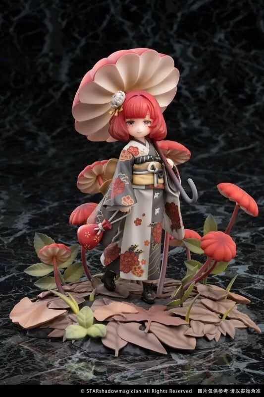 Mushroom Girls Series No.6 Marasmius Haematocephalus 1/1 Figura UFFICIALE DEL GIAPPONE