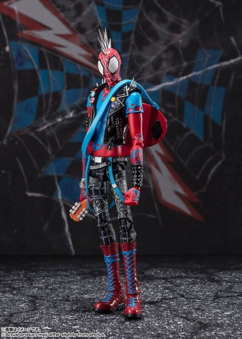 Bandai S.H.Figuarts Spider-Man à travers la figurine d'action Spider-Verse Spider-Punk