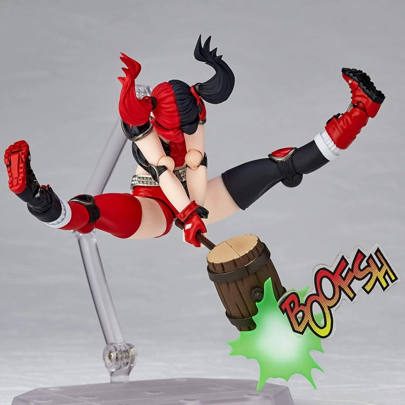 Revoltech Amazing Yamaguchi Harley Quinn Red x Black Ver. Action Figure JAPAN