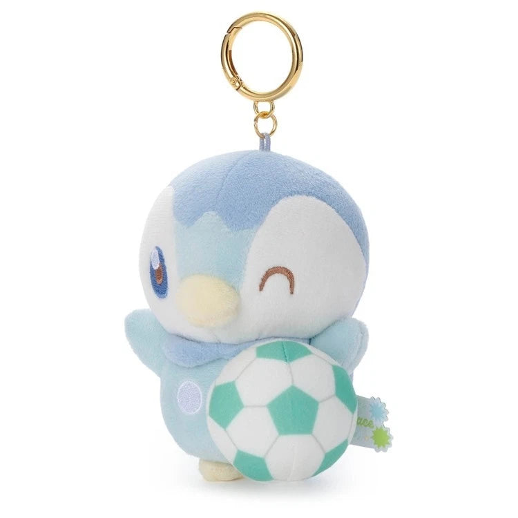 Pokemon Pokepeace Piplup Soccer Ver. Plush Keychain JAPAN OFFICIAL