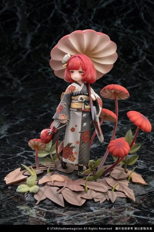 Mushroom Girls Series No.6 Marasmius Haematocephalus 1/1 Figura UFFICIALE DEL GIAPPONE