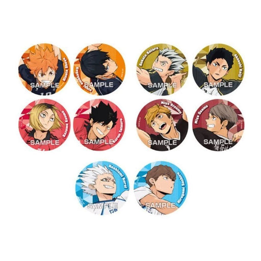 Haikyuu!! Tin Badge Collection Gum 10Pack Box Candy Toy JAPAN OFFICIAL