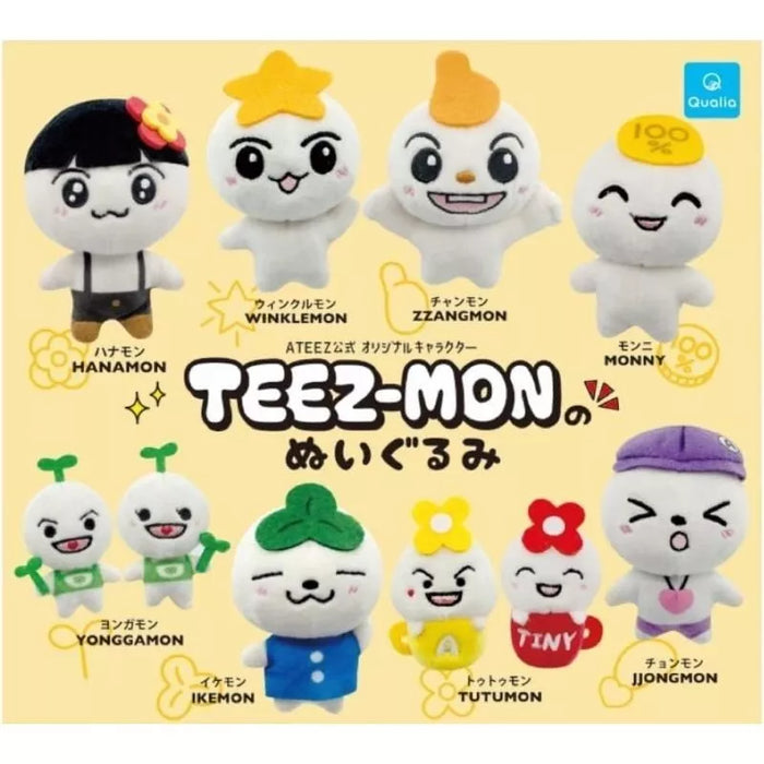 Qualia Teez-Mon Plush Doll Complete Set Capsule Toy JAPAN OFFICIAL