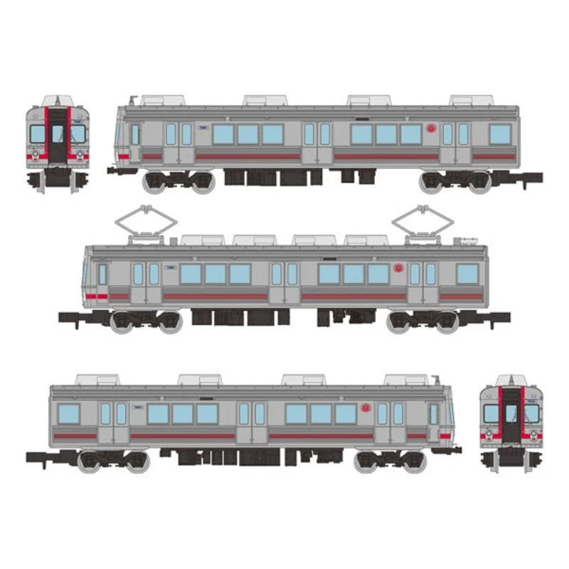 Tetsudou Collection Tokyu Railway 7600 Series 3 Car Set JAPAN OFFICIAL