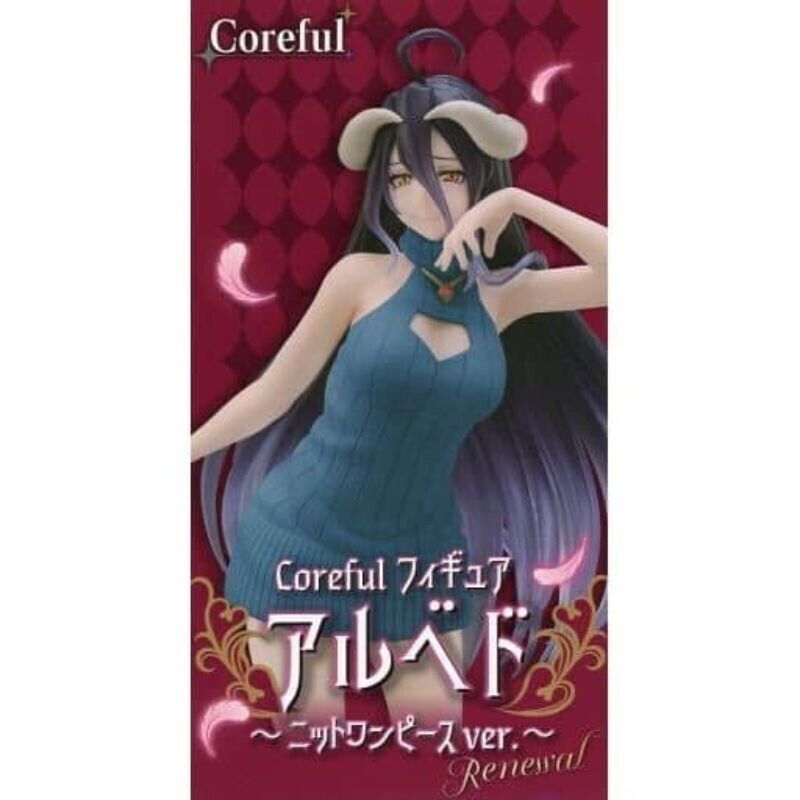 Taito Overlord Albedo Coreful Knit One Piece Ver Renewal Figure Japan