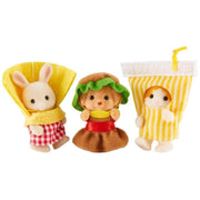 Epoch Sylvanian Families Baby Trio Hamburger Set JAPAN OFFICIAL