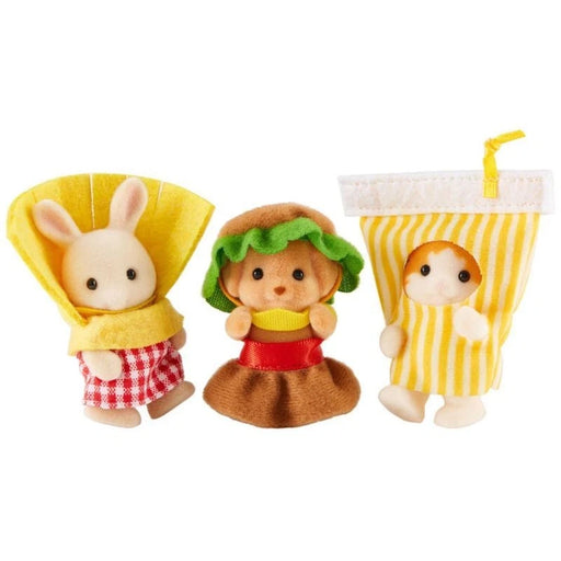 Epoch Sylvanian Families Baby Trio Hamburger Set JAPAN OFFICIAL