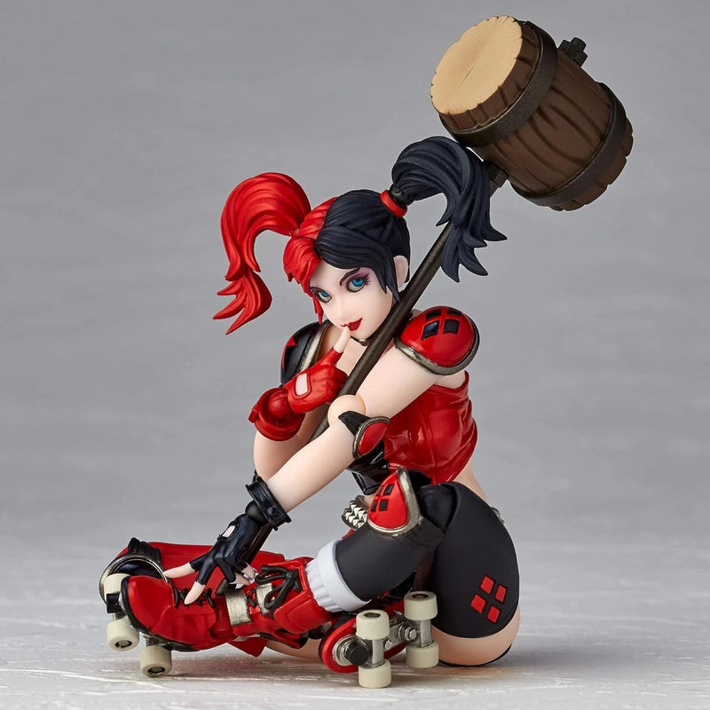 Revoltech Amazing Yamaguchi Harley Quinn Red x Black Ver. Action Figure JAPAN