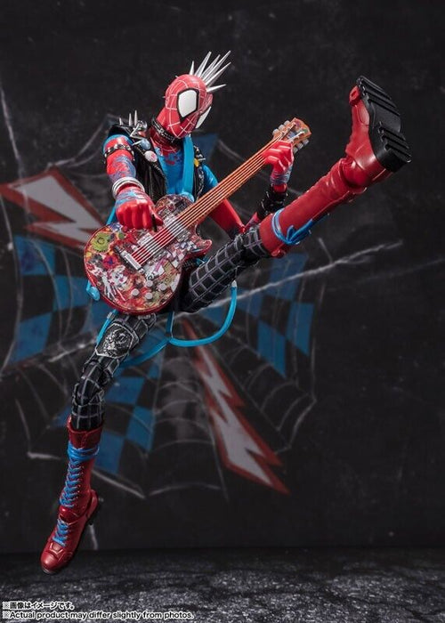 Bandai S.H.Figuarts Spider-Man over de Spider-Verse Spider-Punk-actiefiguur