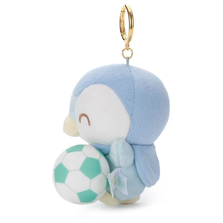 Pokemon Pokepeace Piplup Soccer Ver. Plush Keychain JAPAN OFFICIAL