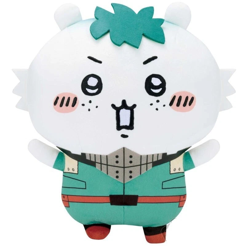 Mecha Mofugutto My Hero Academia x Chiikawa Izuku Midoriya x Chiikawa Plush Doll
