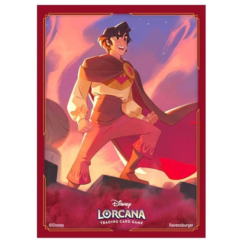 Disney Lorcana Card Sleeves Aladdin Heroic Outlaw Japan OFFICIAL Disney Lorcana Card Sleeves Aladdin Heroic Outlaw Japan OFFICIAL