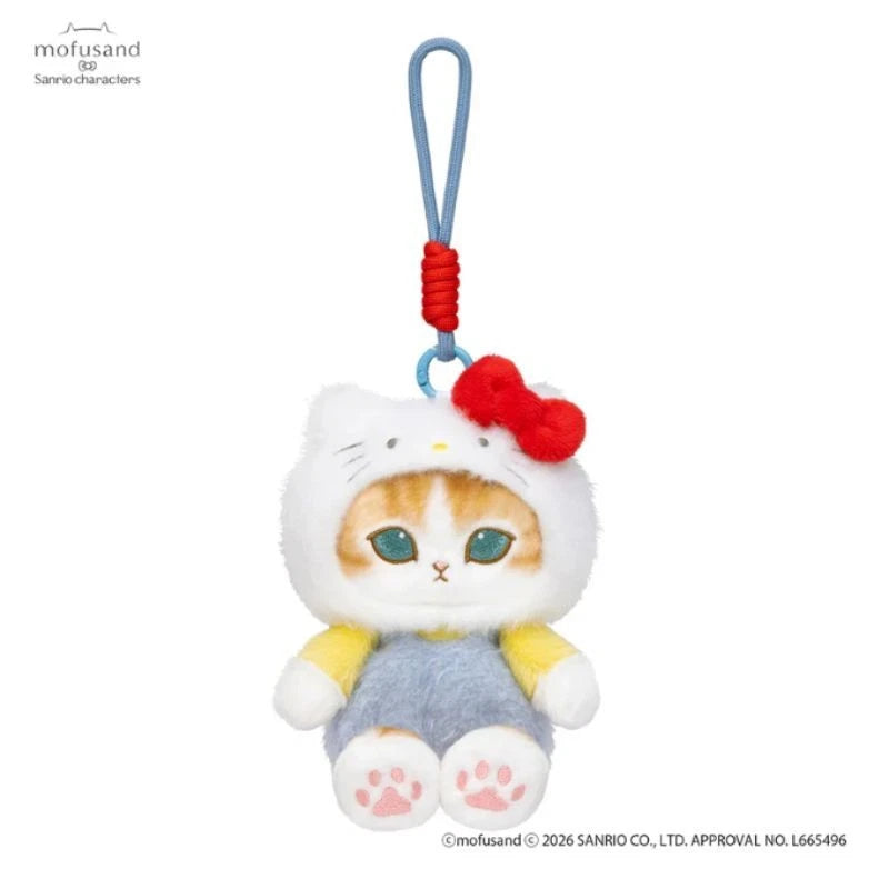 mofusand x Sanrio Characters Potefuwa Mascot Hello Kitty Plush JAPAN OFFICIAL