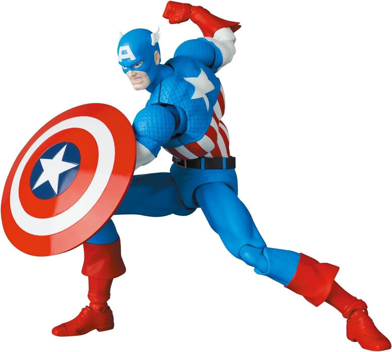 Medicom Toy Mafex Nr. 217 Captain America Comic Ver. Aktionsfigur Japan