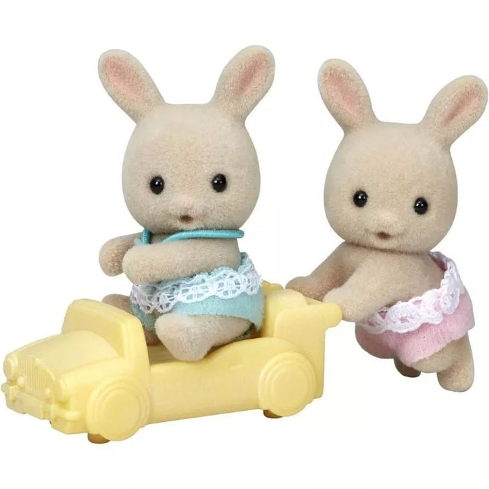 EPOCH Sylvanian Families Milk Rabbit Twins Baby U-88 JAPAN OFFICIAL