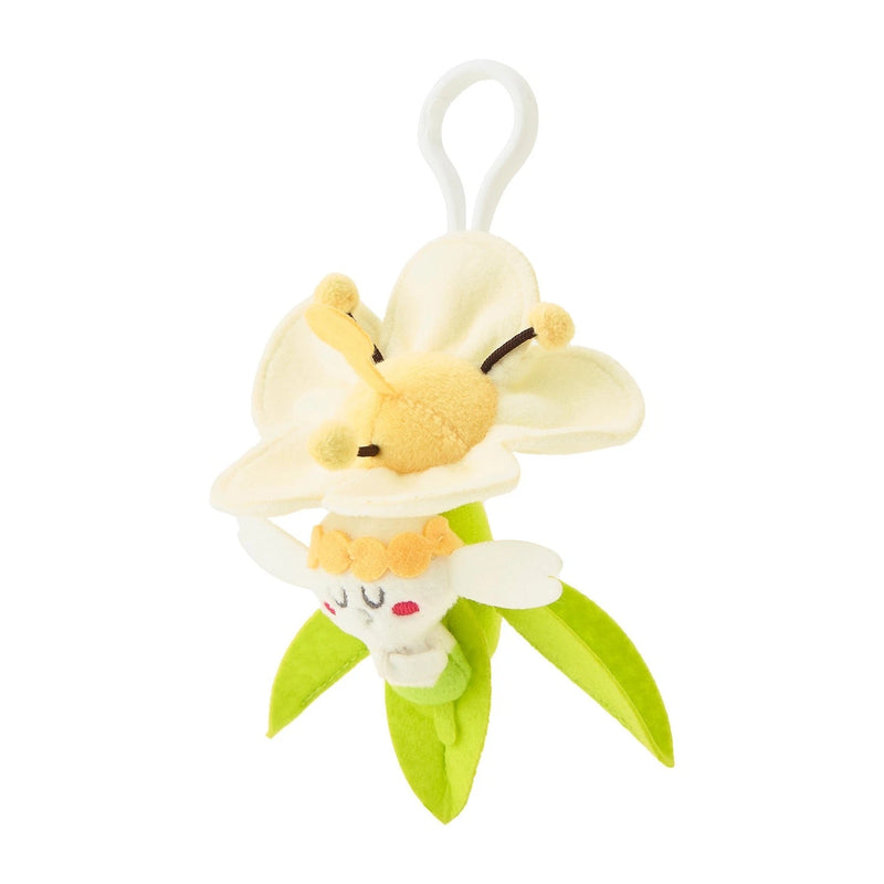 Pokemon Center Original Full Bloom Flabebe White Flower Plush Keychain JAPAN