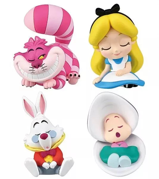 Shoulder Zun Fig. Disney Alice in Wonderland Set of 4 Capsule Toy Figure JAPAN