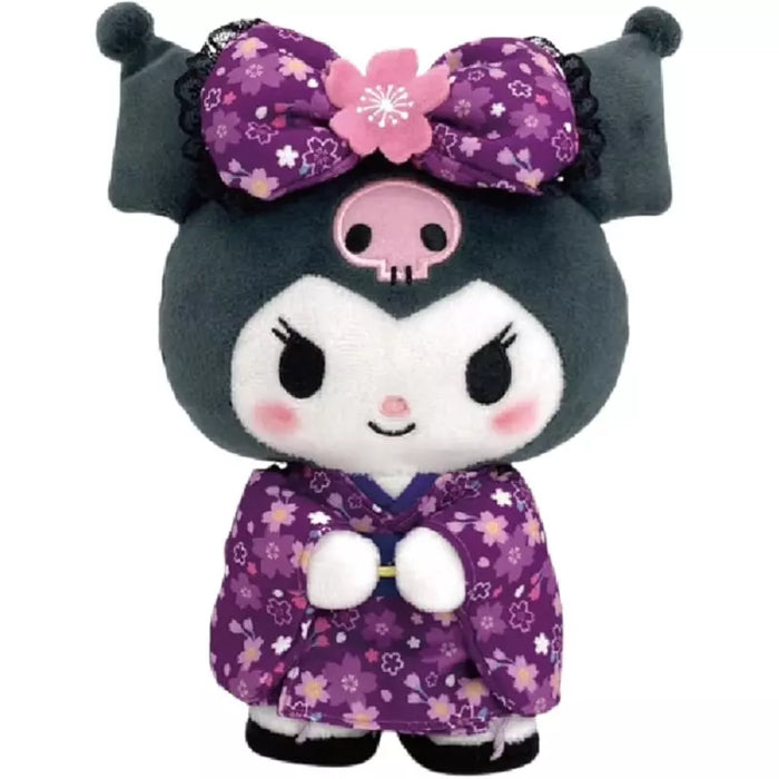 Sanrio Kuromi Sakura Kimono S Size Plush Doll JAPAN OFFICIAL