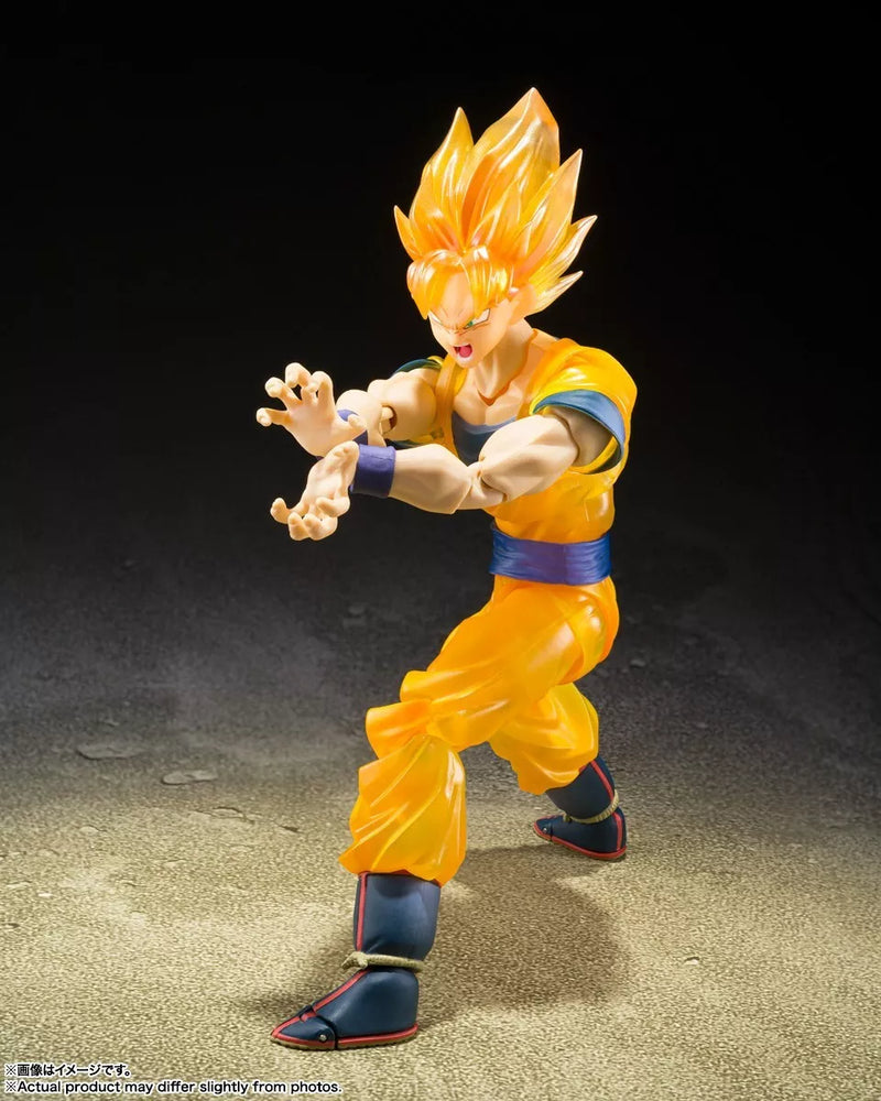 BANDAI S.H.Figuarts Dragon Ball Z Super Saiyan Son Goku Z Fighters Figura de acción